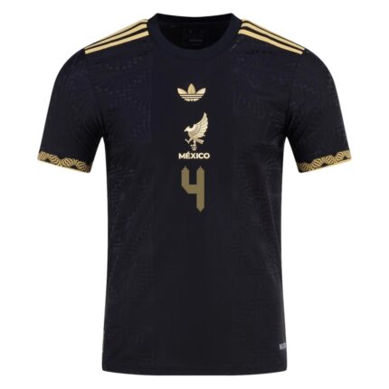 E. ??LVAREZ #4 ??Mexico Third Jersey Gold 2025