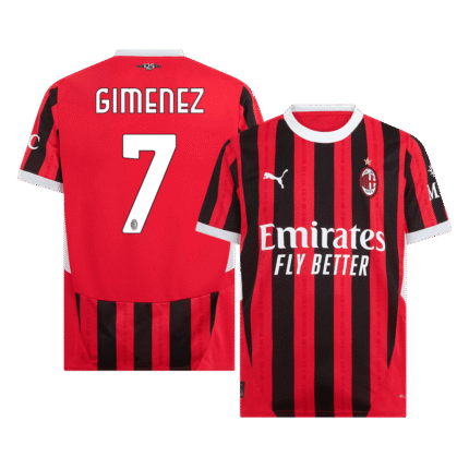 Santiago Gimenez AC Milan 24/25 Home Jersey