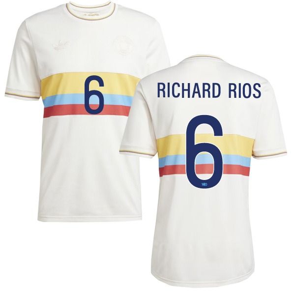 574db5_fb68f3ba926449478e410da7d4c81d09mv2.jpg Richard Rios Colombia Centenary Special Edition Jersey - White - 图片 1