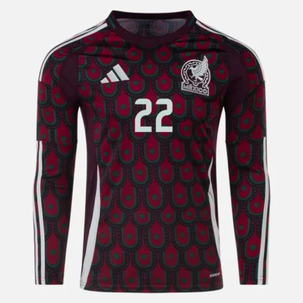 H. Lozano Mexico 24/25 Long Sleeve Home Jersey