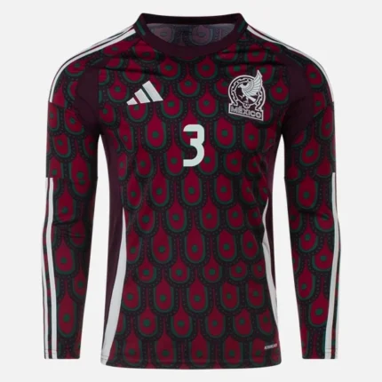 C. Motes Mexico 24/25 Long Sleeve Home Jersey