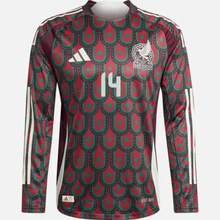 E. Gutierrez Mexico 24/25 Long Sleeve Home Jersey